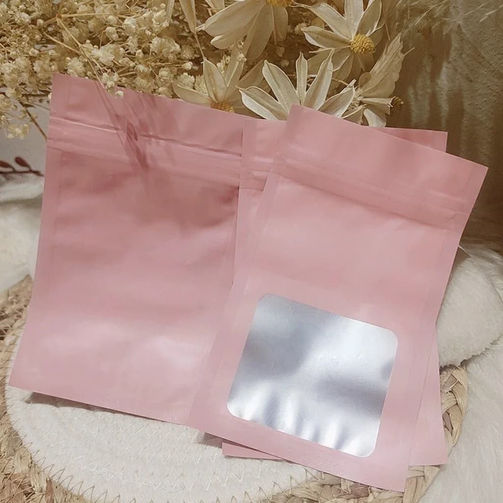 Matēti plastmasas ziplock maisiņi nagu instrumentiem un uzliekamiem nagiem
