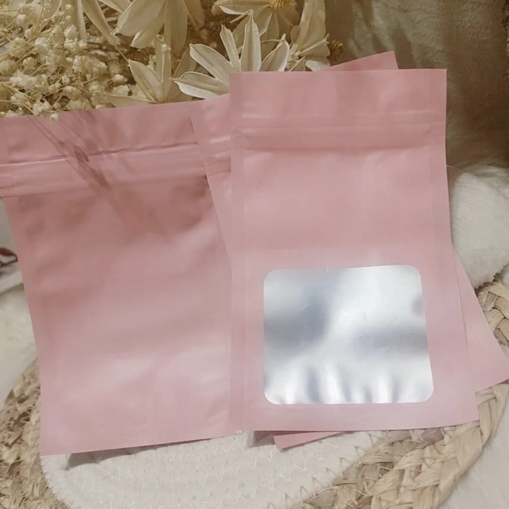 Matēti plastmasas ziplock maisiņi nagu instrumentiem un uzliekamiem nagiem